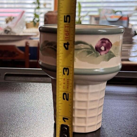 PFALTZGRAFF Jamberry‎ Ice Cream Cone Bowls 4-Piece Set Mint Condition Dessert - Picture 11 of 11